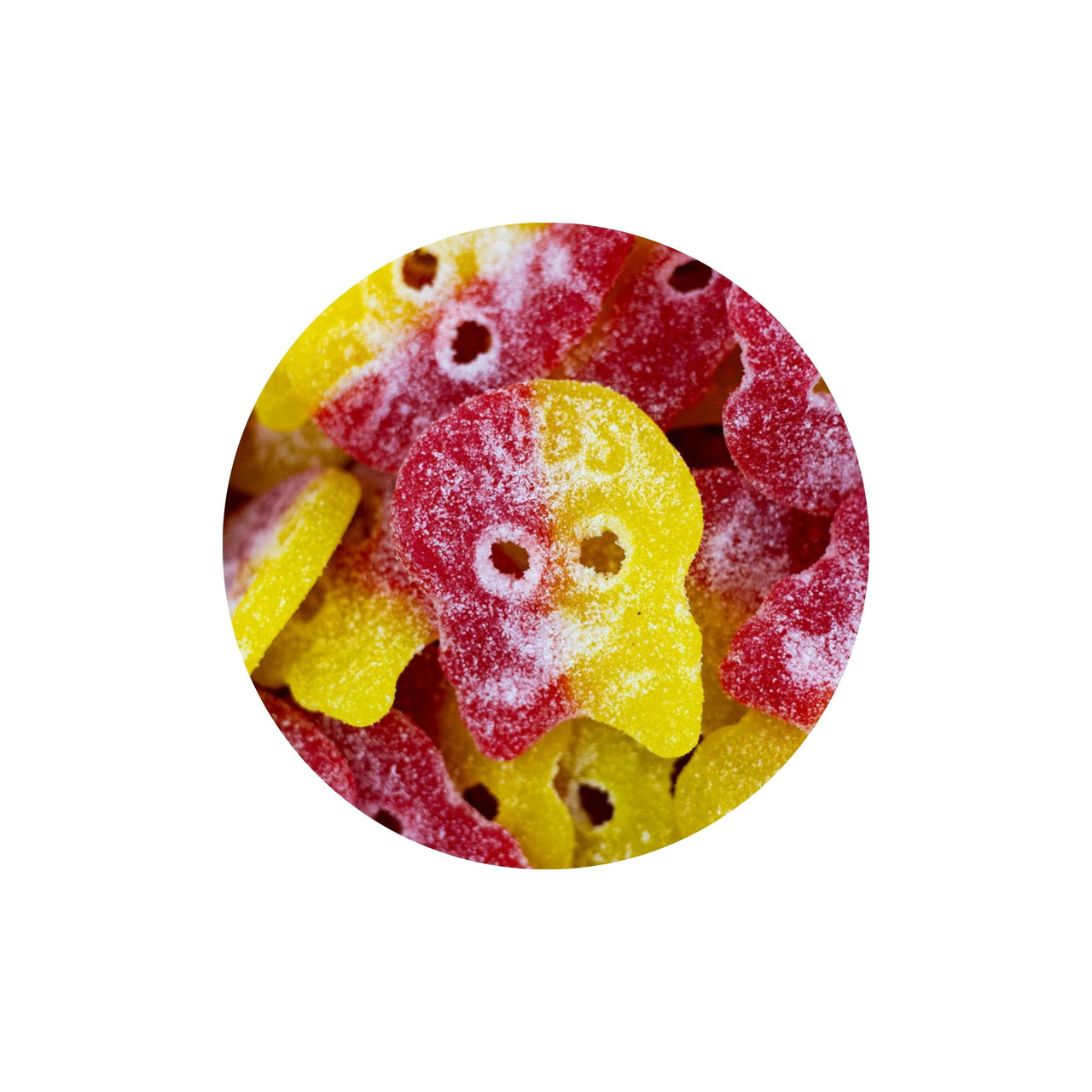 Bubs Sour Skulls (Raspberry & Lemon) Swedish Candy