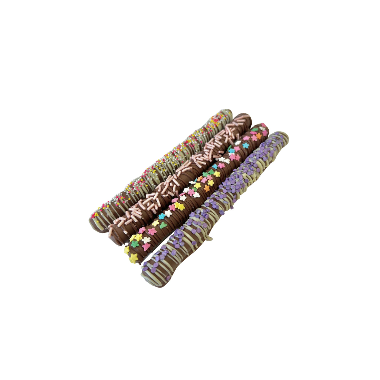Decorated Pretzel Rods