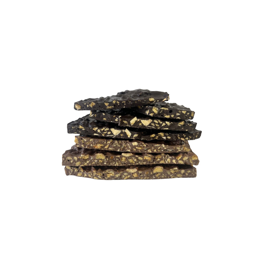 stack of chocolate pieces