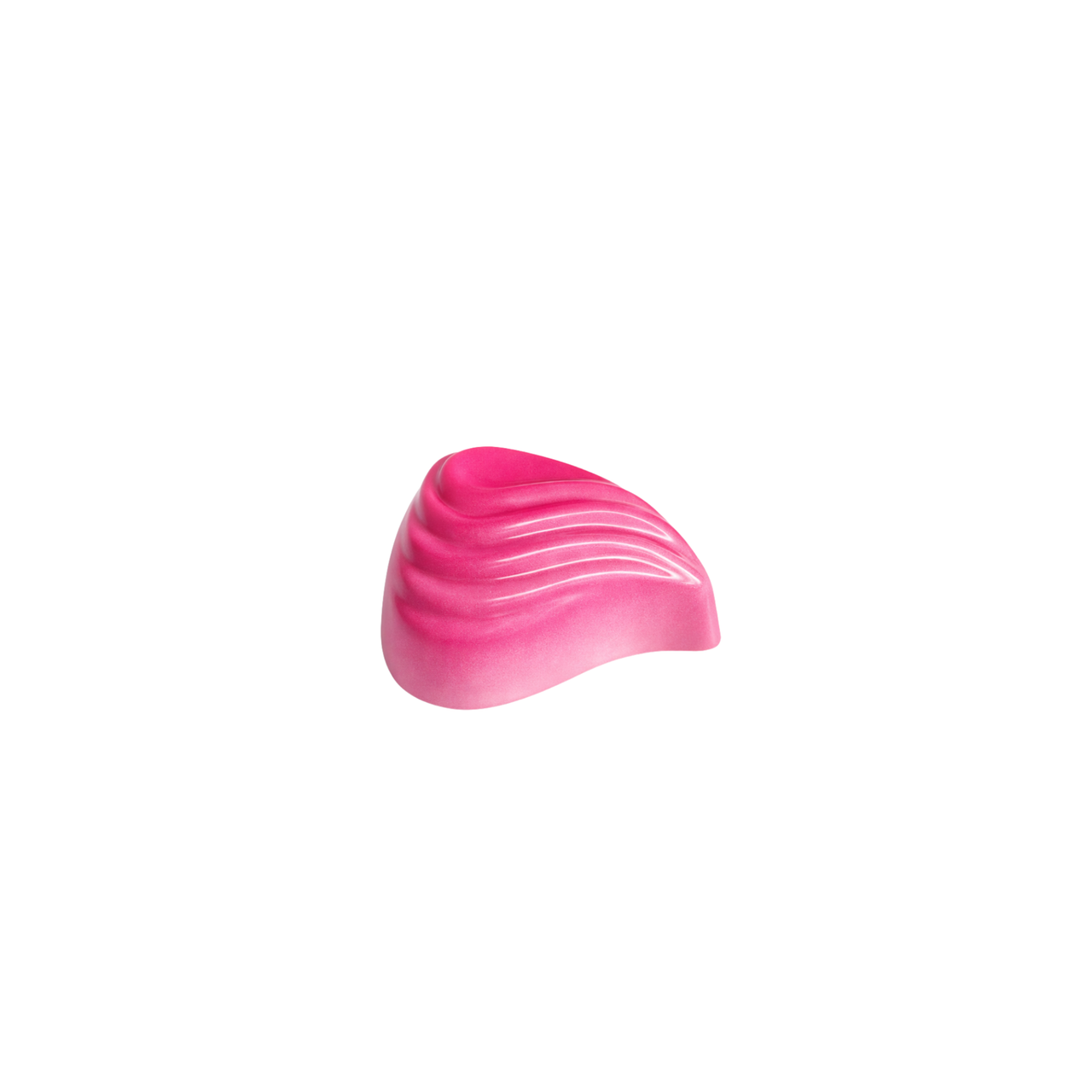 Pink shape on a white background
