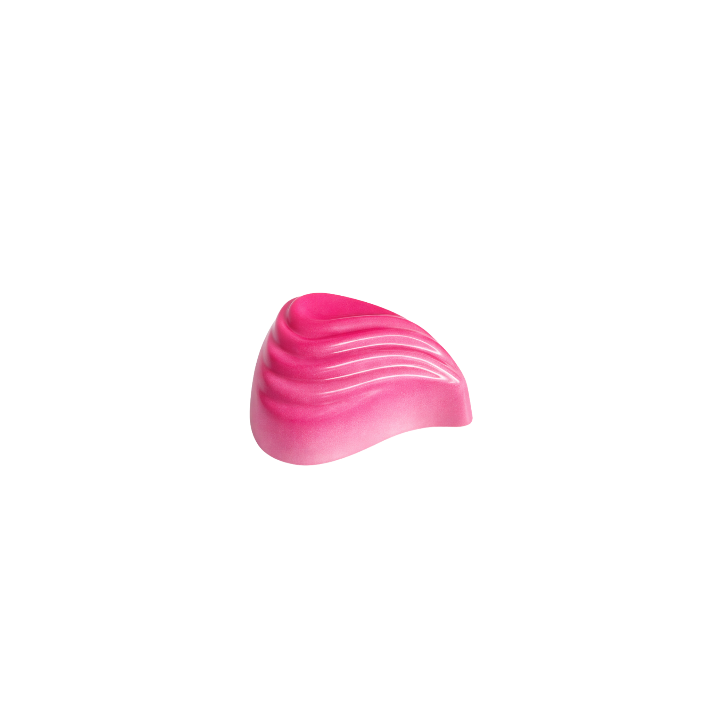 Pink shape on a white background