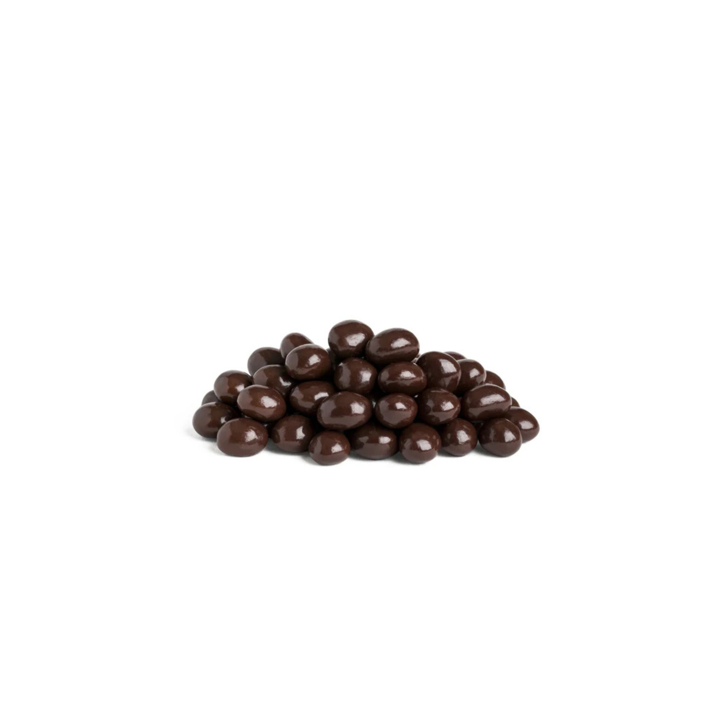 Chocolate-covered on a white background