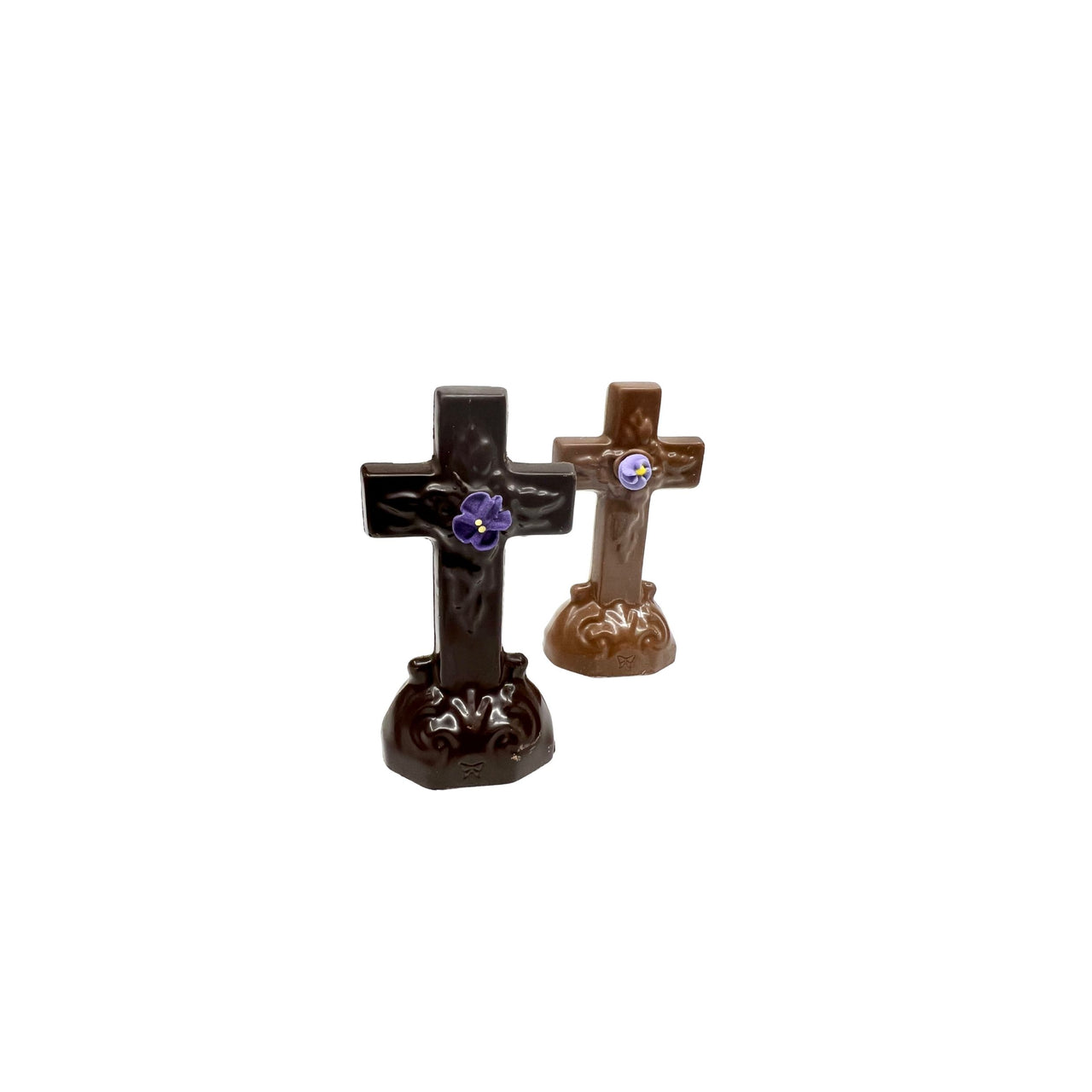 Solid Standing Chocolate Cross (2-pack)